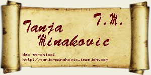 Tanja Minaković vizit kartica